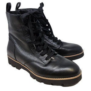 Used in very good condition Vionic 7-7.5 Black Lace Up Leather Lani Combat Boot